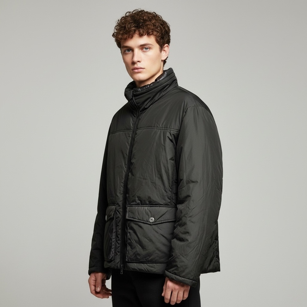 🌻NEW w/tag Bugatchi Luxury Black Water Repellent Jacket Men's Size XL MSRP $750